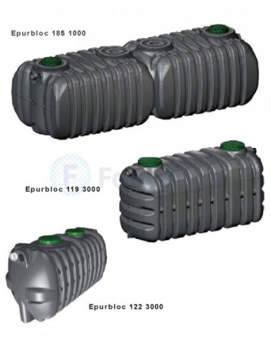 Sotralentz Fosa Séptica - 1.500 L. (L-170 xA-77 xAlt-166 cm) - SOTRALENTZ