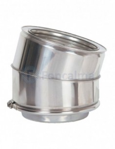 Codo Inox D-P 304 15º - Ø 100/150mm - Practic