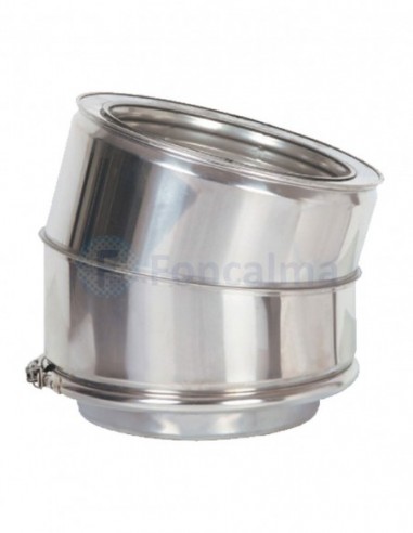 Codo Inox D-P 304 15º - Ø 175/250mm - Practic