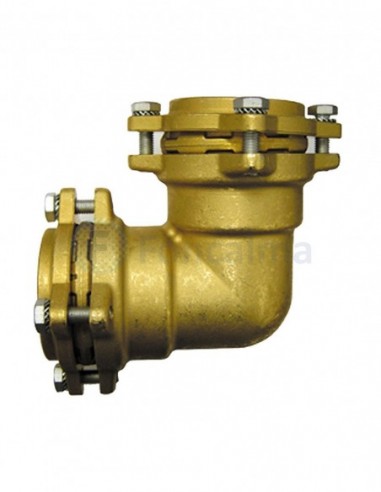 Codo Pe Latón Embridada Boca Igual - 90mm - Tradesa