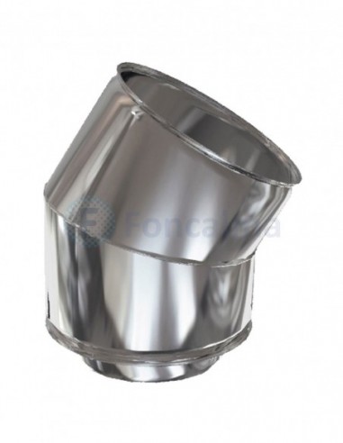Codo Inox D-P 316L-304 30º - Ø 80/150mm - Practic