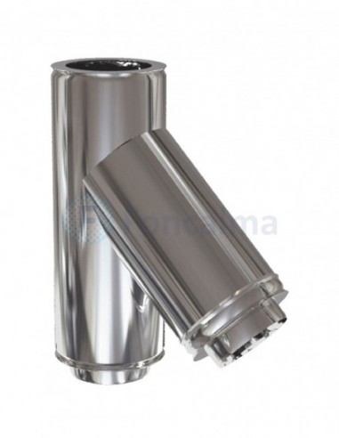 Te Inox D-P 316L-304 45º - Ø 180/250mm - Practic