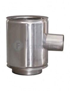 Te Inox D-P 316L-304 90º Salida 80 mm - Ø 175/250mm - Practic