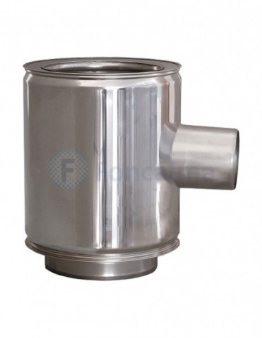 Te Inox D-P 316L-304 90º Salida 80 mm - Ø 300/350mm - Practic