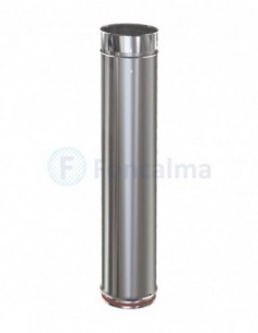 Tubo Extensible Inox 78 - 118 cm S-P 316L - Ø 150mm - Practic