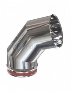 Codo Inox 72º S-P 316L - Ø 120mm - Practic
