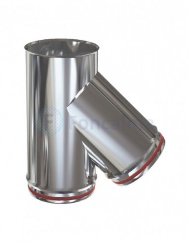 Te Inox 45º S-P 316L - Ø 80mm - Practic