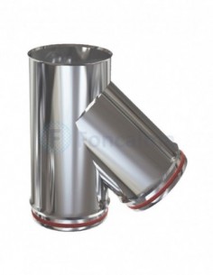 Te Inox 45º S-P 316L - Ø 150mm - Practic