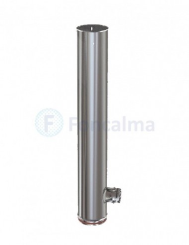 Te Inox 45º 100 cm Entrada 8 cm S-P 316L - Ø 100mm - Practic