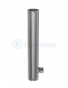 Te Inox 45º 100 cm Entrada 8 cm S-P 316L - Ø 150mm - Practic