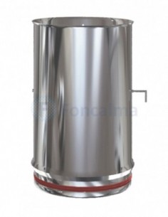 Tramo Inox Regulador de Tiro S-P 316l - Ø 175mm - Practic