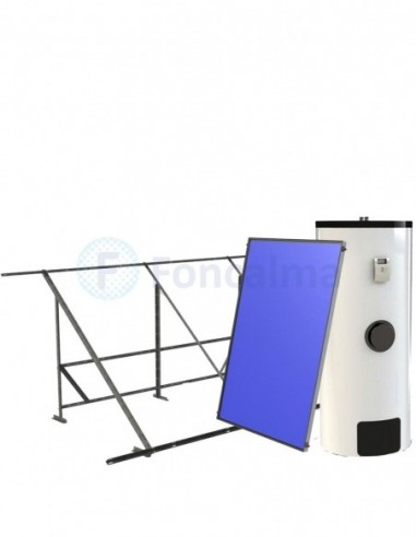 Equipo Forzado Eco 500 - 3 Captador Vert. + Intercambiador VSCH 500 - Delpaso solar