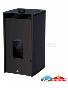 Estufa Pellet Free sin electricidad 11 kW - Marfil - Bronpi