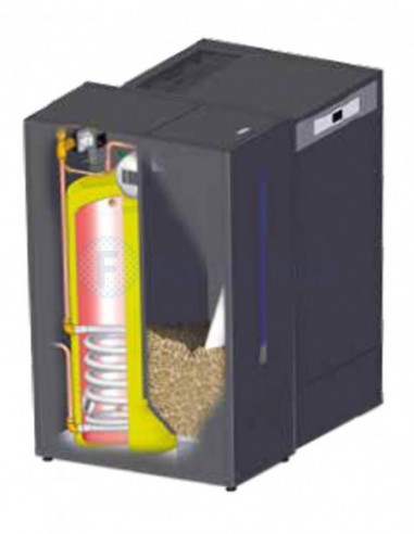 Domusa Depósito Reserva con ACS - HTP 130-200 Capacidad 200 Kg. ACS. 130 L. - Domusa