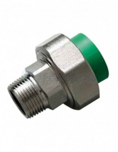 Enlace PPR Tres Piezas Rosca Macho - 25mm x 3/4" - EGB