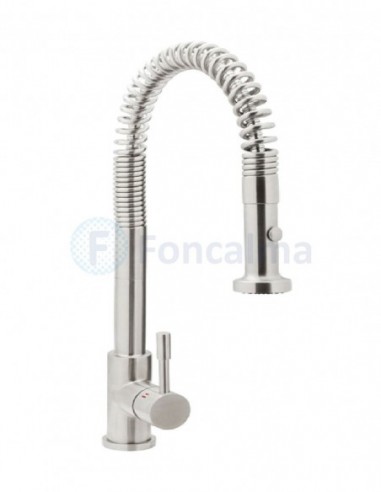 Genebre Monomando Fregadero Inox Muelle Ducha Extensible - Genebre
