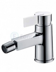 Elba Monomando Bidé Cromo/Blanco - IMEX griferia