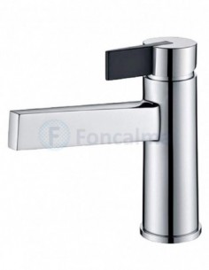 Elba Monomando Lavabo Cromo/Negro - IMEX griferia