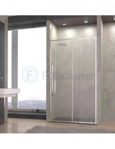 Uno Mampara Frontal Cristal New Glass, 1 Fijo + 1 Puerta - 130cm