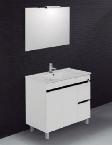 Eko Conjunto Mueble Baño Blanco - 80 x 80 x 46cm
