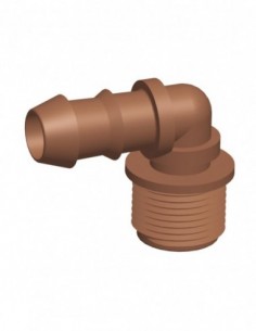 Gotero Codo Rosca Ø 16mm x 1/2" - Riego Turf