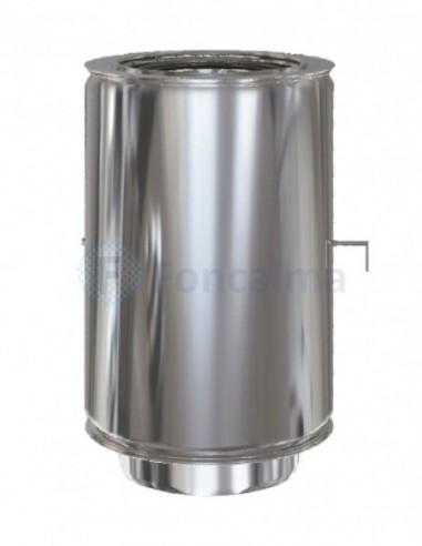 Inox Tramo Regulador de Tiro D-P 304 - Ø 80/150 - Practic