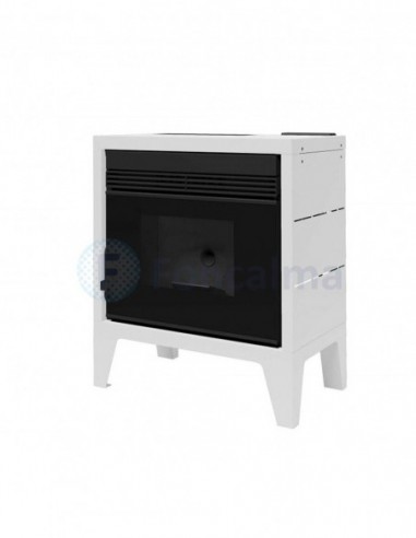 FM BP-170 K Blanco Estufa Pellet Aire Cristal Serigrafiado 11,5 kW - FM Calefacción
