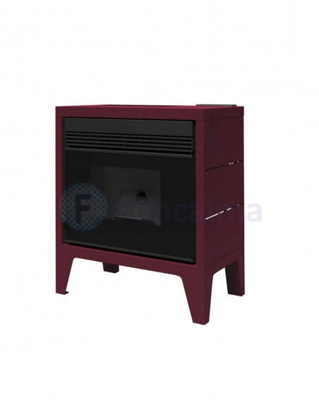 FM BP-170 K Burdeos Estufa Pellet Aire Cristal Serigrafiado 11,5 kW - FM Calefacción