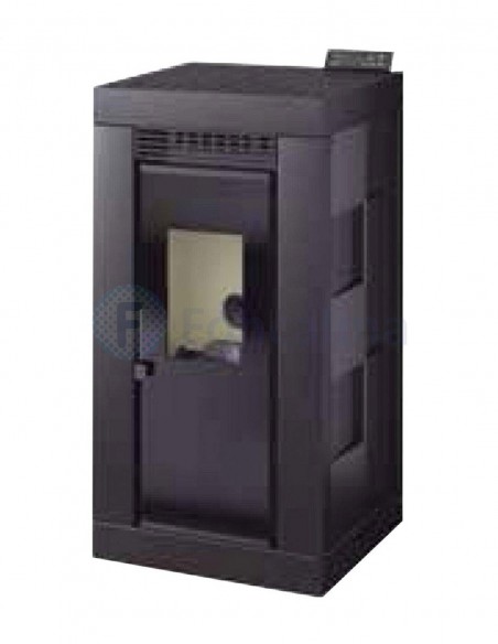 FM BP-102 K Negro Estufa Pellet Aire Cristal Serigrafiado 9,5 kW - FM Calefacción