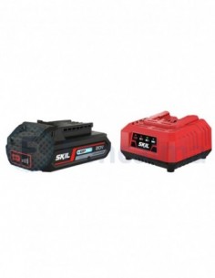 Batería y Cargador Ion-Litio 20v-Max 18v 2,5 Ah - Skil