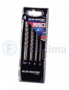 Estuche Broca Delta 3 Plus Ø 5-6-8-10 mm - Blue Master