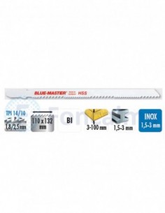 5 Hojas Sierra Calar Multiuso T/Bosch 3-100 mm / 1,5-3 mm Ref. 5526 - Blue Master