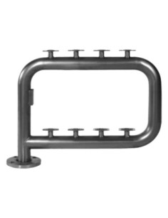 PPR y Accesorios - Batería Acero Inox 2 Filas 4 Contadores 2" Bandera