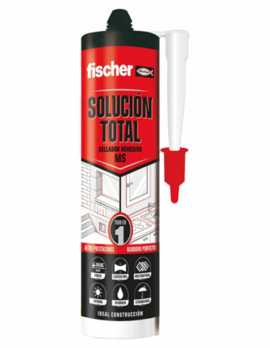 Adhesivos, Selladores, Masillas, Etc - Fischer Polímero Negro 290 ml -