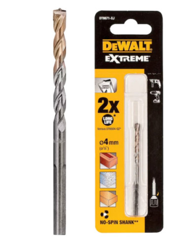 Herramientas varias - Broca Manpostería 4 x 75 mm - DEWALT - broca mam