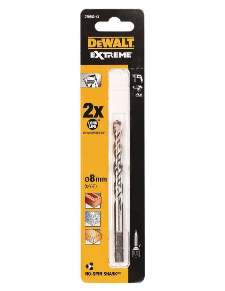  Herramientas varias - Broca Manpostería 8 x 120 mm - DEWALT - broca ma