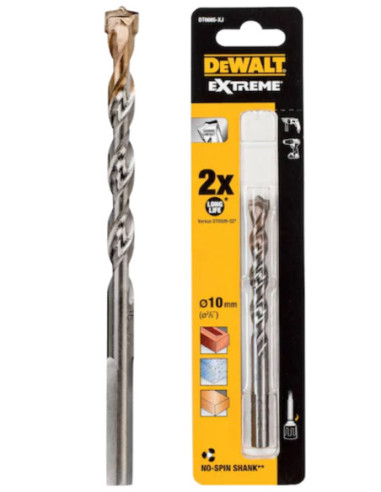 Herramientas varias - Broca Manpostería 10 x 120 mm - DEWALT - broca m