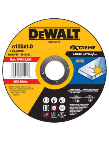 Herramientas varias - Disco Corte Plano Fast Cut para Inox 125 x 1 x 2