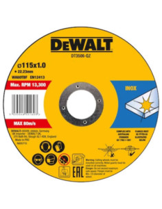 Herramientas varias - Pack Disco Corte 10 Unds. para Acero Inox 115 x