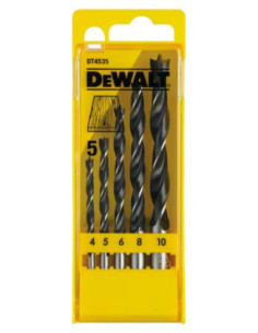 Herramientas varias - Juego 5 Brocas Estándar para Madera Ø 4,5,6,8,10