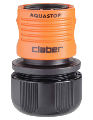 Accesorios Riego Jardín - Conector 3/4" Aquastop - CLABER - conector -