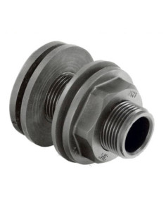 Accesorios Riego Jardín - Pasamuro Simple 40 - 1 1/4" - ABRISA - rosca