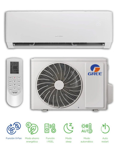 Aire Acondicionado - Aire Acondicionado Split Gree Pular 2,5 kW A+++ W