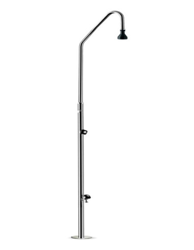 Filtros y Accesorios Piscina - Ducha Piscina Inox con Rociador y Grifo