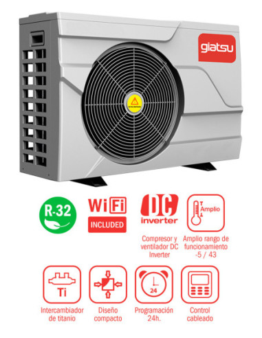 Aerotermia - Bomba de Calor Piscina Giatsu Basic Neo 17 kW 