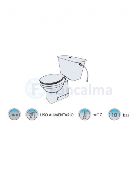 Latiguillo 30cm - M-3/4" x H-1/2" - Flexitub