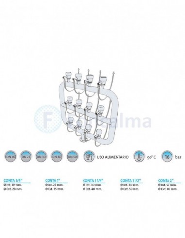 Latiguillo Contadores 50cm - H-2" x H-2" - Flexitub